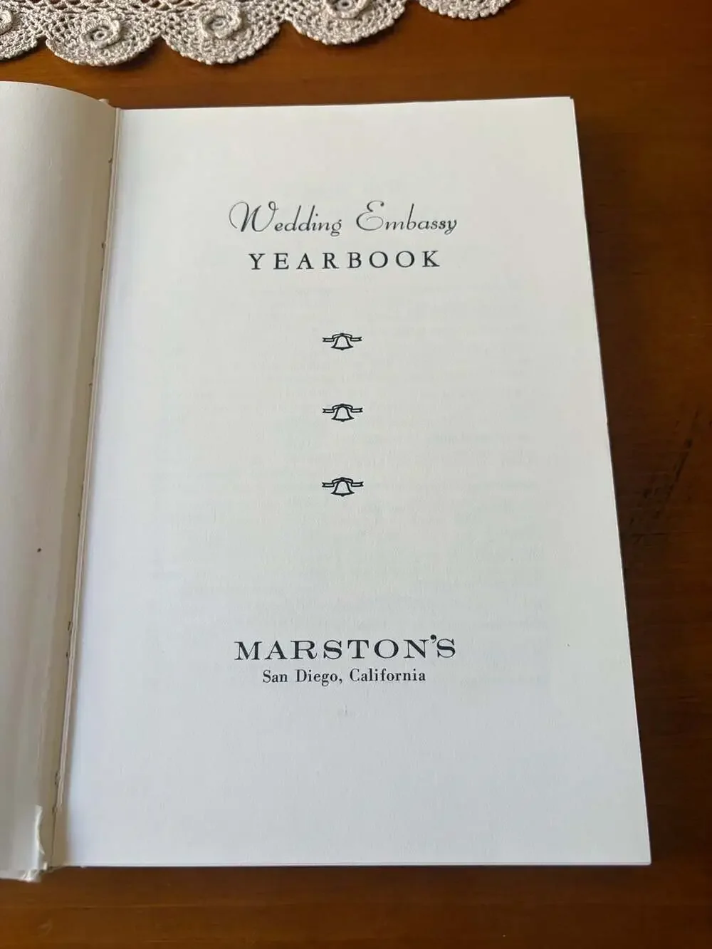 Vintage 1955 Wedding Embassy Yearbook Marston's San Diego Planning Guide Book